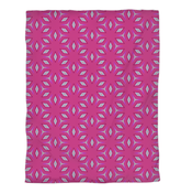 Close-up of the intricate mandala pattern on the duvet cover